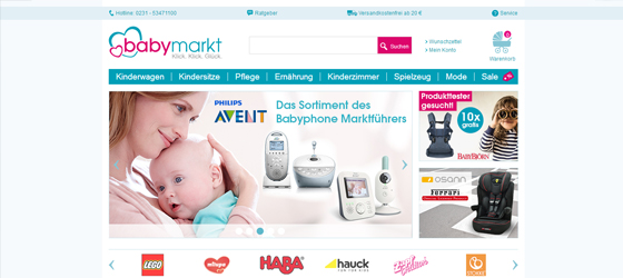 Babymarkt.de：婴儿用品和婴儿装备！